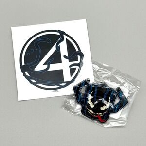 Venomized Galactus Funko Pin Marvel Fantastic Four Sticker Set Brand New